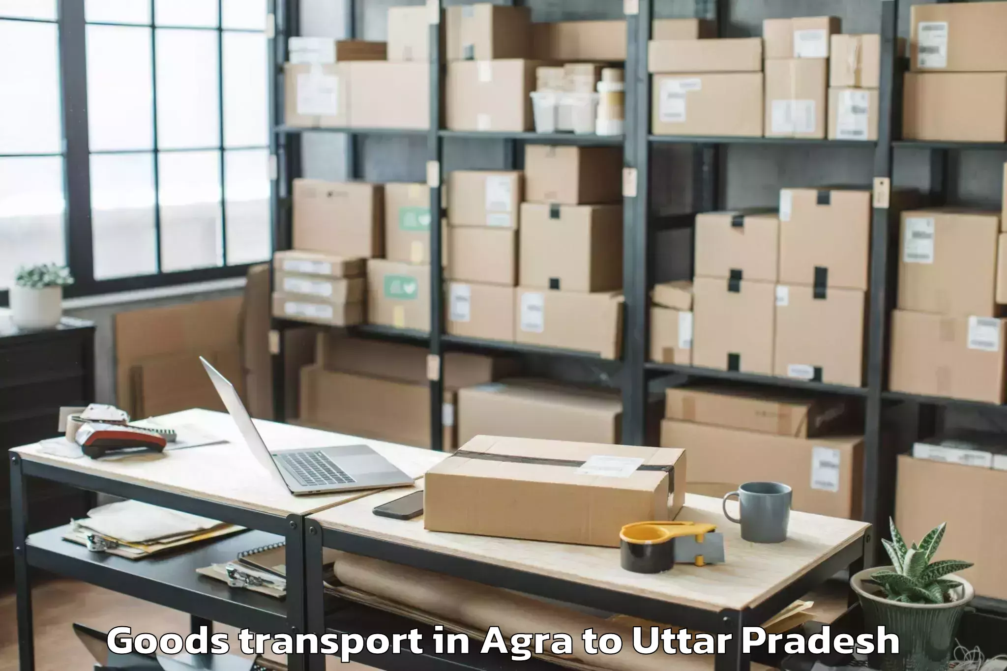 Affordable Agra to Muhammadabad Gohna Goods Transport